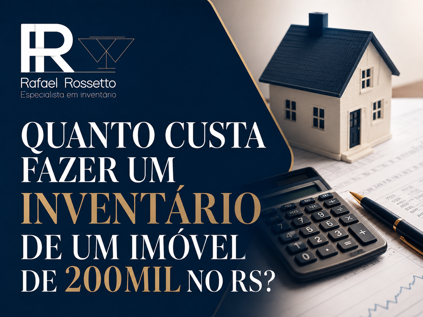 Quanto custa fazer um inventário de um imóvel de R$ 200 mil no RS?